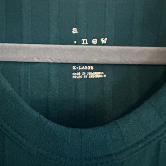 A New Day Ribbed Green Long Sleeve Top - Picture 2 of 3